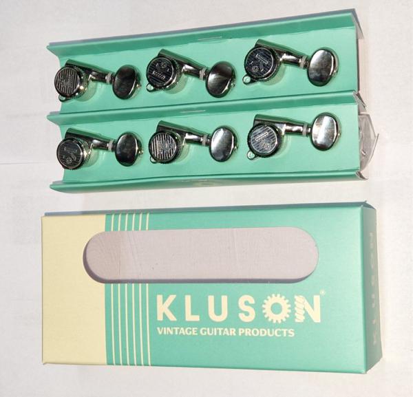 Kluson MK6LB Roundbacks 6L 45 Grad Schwarz